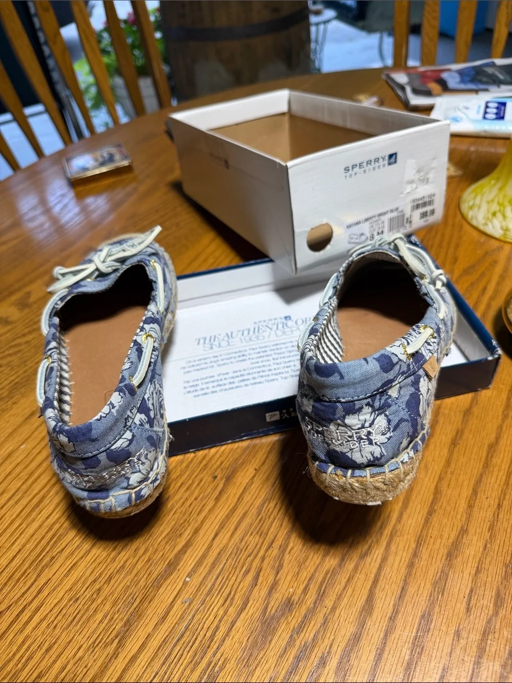 Sperry Navy and Light Blue Katama Liberty Women’s Shoes size 8M